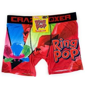 Ring Pop Candy Crazy Boxer Briefs Mens Large Underwear 90s Fun Novelty Gift